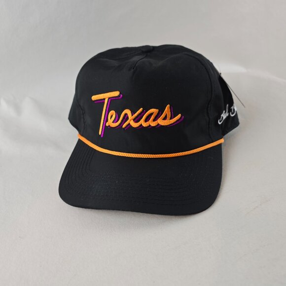 Bad Birdie Texas Rope Hat Cap Golf  Embroidered Black Orange Pink Snap Back New - Picture 1 of 9